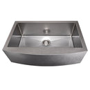 ZLINE 33 in. Vail Farmhouse Apron Mount Single Bowl Kitchen Sink with Bottom Grid (SAS-33)