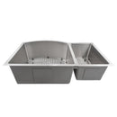 ZLINE 33 in. Cortina Undermount Double Bowl Kitchen Sink with Bottom Grid (SC70D) - MyBBQDirect