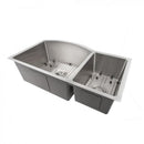 ZLINE 33 in. Cortina Undermount Double Bowl Kitchen Sink with Bottom Grid (SC70D) - MyBBQDirect
