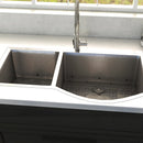 ZLINE 33 in. Cortina Undermount Double Bowl Kitchen Sink with Bottom Grid (SC70D) - MyBBQDirect