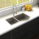ZLINE 33 in. Cortina Undermount Double Bowl Kitchen Sink with Bottom Grid (SC70D) - MyBBQDirect