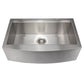 ZLINE 33 in. Moritz Farmhouse Apron Mount Single Bowl Kitchen Sink with Bottom Grid and Accessories (SLSAP-33) - MyBBQDirect