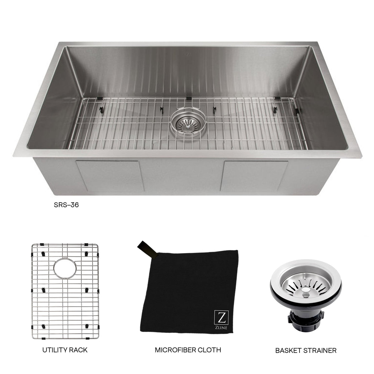 ZLINE 36 in. Classic Series Undermount Single Bowl Sink (SRS) - MyBBQDirect