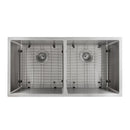ZLINE 36 in. Anton Undermount Double Bowl Kitchen Sink with Bottom Grid (SR50D-36) - MyBBQDirect
