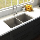 ZLINE 36 in. Anton Undermount Double Bowl Kitchen Sink with Bottom Grid (SR50D-36) - MyBBQDirect