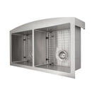 ZLINE 36 in. Niseko Farmhouse Apron Mount Double Bowl Kitchen Sink with Bottom Grid (SA50D) - MyBBQDirect