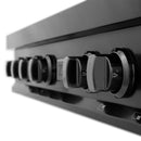 ZLINE 36 in. Porcelain Gas Stovetop in Black Stainless with 6 Gas Brass Burners (RTB-BR-36) - MyBBQDirect