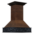 ZLINE 36 in. Wooden Island Mount Range Hood in Antigua and Walnut (9373AR-36) - MyBBQDirect