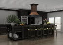 ZLINE 36 in. Wooden Island Mount Range Hood in Antigua and Walnut (9373AR-36) - MyBBQDirect
