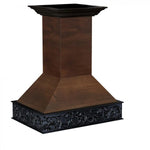 ZLINE 36 in. Wooden Island Mount Range Hood in Antigua and Walnut (9373AR-36) - MyBBQDirect