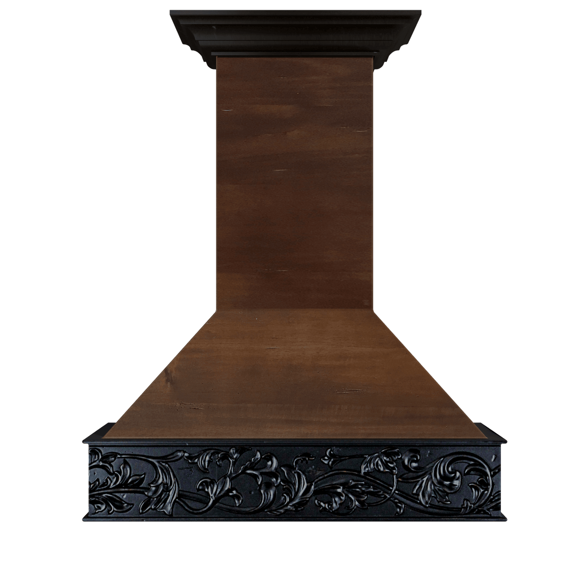 ZLINE 36 in. Wooden Island Mount Range Hood in Antigua and Walnut (9373AR-36) - MyBBQDirect