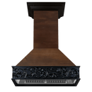 ZLINE 36 in. Wooden Island Mount Range Hood in Antigua and Walnut (9373AR-36) - MyBBQDirect