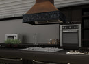 ZLINE 36 in. Wooden Island Mount Range Hood in Antigua and Walnut (9373AR-36) - MyBBQDirect