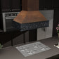 ZLINE 36 in. Wooden Island Mount Range Hood in Antigua and Walnut (9373AR-36) - MyBBQDirect