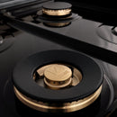 ZLINE 48 in. Porcelain Gas Stovetop with 7 Gas Burners and Griddle (RT48) Available with Brass Burners - MyBBQDirect