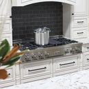 ZLINE 48 in. Porcelain Gas Stovetop with 7 Gas Burners and Griddle (RT48) Available with Brass Burners - MyBBQDirect