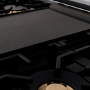 ZLINE 48 in. Porcelain Gas Stovetop with 7 Gas Burners and Griddle (RT48) Available with Brass Burners - MyBBQDirect