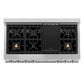 ZLINE 48 in. Porcelain Gas Stovetop with 7 Gas Burners and Griddle (RT48) Available with Brass Burners - MyBBQDirect