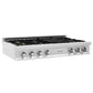 ZLINE 48 in. Porcelain Gas Stovetop with 7 Gas Burners and Griddle (RT48) Available with Brass Burners - MyBBQDirect