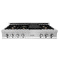 ZLINE 48 in. Porcelain Gas Stovetop with 7 Gas Burners and Griddle (RT48) Available with Brass Burners - MyBBQDirect