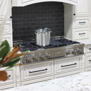 ZLINE 48 in. Porcelain Gas Stovetop with 7 Gas Burners and Griddle (RT48) Available with Brass Burners - MyBBQDirect