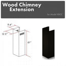 ZLINE 61 in. Wooden Chimney Extension for Ceilings up to 12.5 ft. (KBCC-E) - MyBBQDirect