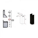 ZLINE 61 in. Wooden Chimney Extension for Ceilings up to 12.5 ft. (KBCC-E) - MyBBQDirect