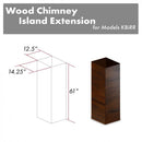 ZLINE 61 in. Wooden Chimney Extension for Ceilings up to 12.5 ft. (KBiRR-E) - MyBBQDirect