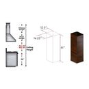 ZLINE 61 in. Wooden Chimney Extension for Ceilings up to 12.5 ft. (KBiRR-E) - MyBBQDirect
