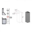 ZLINE 61 in. Wooden Chimney Extension for Ceilings up to 12.5 ft. (KBiUU-E)