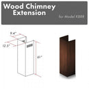 ZLINE 61 in. Wooden Chimney Extension for Ceilings up to 12.5 ft. (KBRR-E) - MyBBQDirect