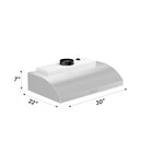 ZLINE Ducted Under Cabinet Range Hood in Stainless Steel (627) - MyBBQDirect