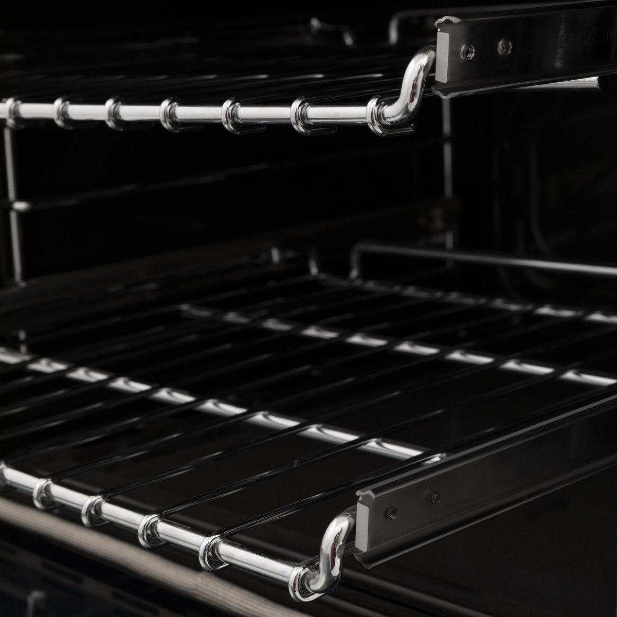 ZLINE Autograph Edition 30 in. 4.0 cu. ft. Dual Fuel Range with Gas Stove and Electric Oven in Black Stainless Steel with Accents (RABZ-30) - MyBBQDirect