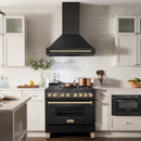 ZLINE 36 in. Autograph Edition Black Stainless Steel Range Hood with Handle (BS655Z-36) - MyBBQDirect