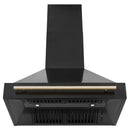 ZLINE 36 in. Autograph Edition Black Stainless Steel Range Hood with Handle (BS655Z-36) - MyBBQDirect