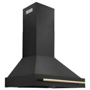 ZLINE 36 in. Autograph Edition Black Stainless Steel Range Hood with Handle (BS655Z-36) - MyBBQDirect
