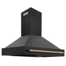 ZLINE 48 in. Autograph Edition Black Stainless Steel Range Hood with Handle (BS655Z-48) - MyBBQDirect