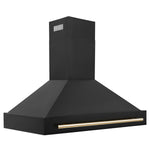 ZLINE 48 in. Autograph Edition Black Stainless Steel Range Hood with Handle (BS655Z-48) - MyBBQDirect