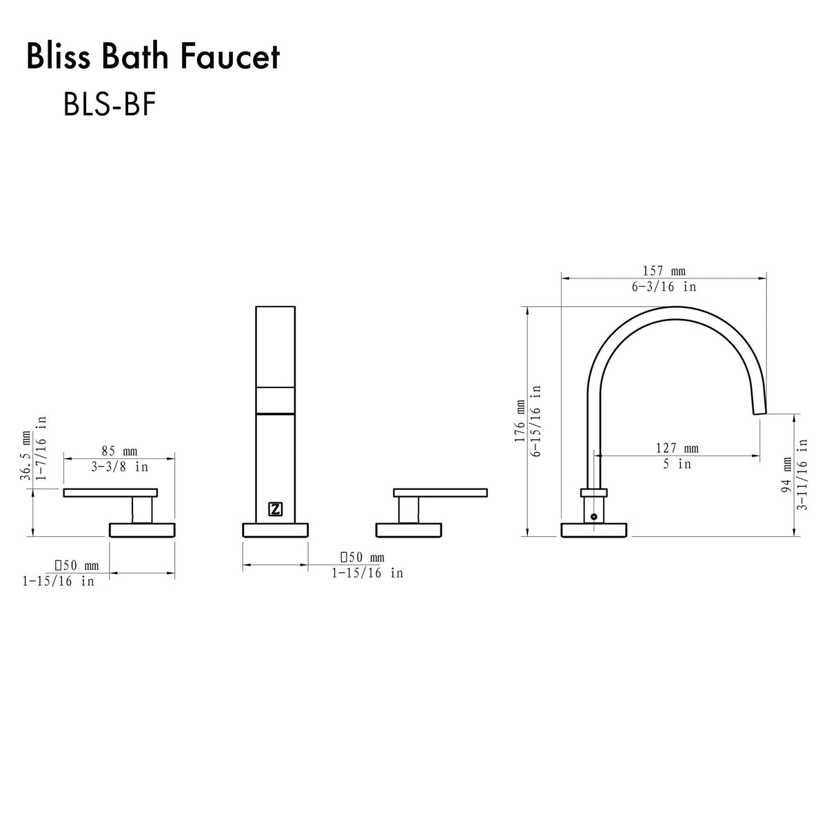 ZLINE Bliss Bath Faucet (BLS-BF) - MyBBQDirect