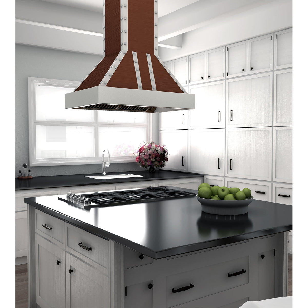 ZLINE 30 in. Designer Series Copper Island Range Hood (655i-CSSSS-30) - MyBBQDirect