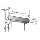 ZLINE Crown Molding 1 For Designer Wall Range Hood (CM1-8KBC) - MyBBQDirect