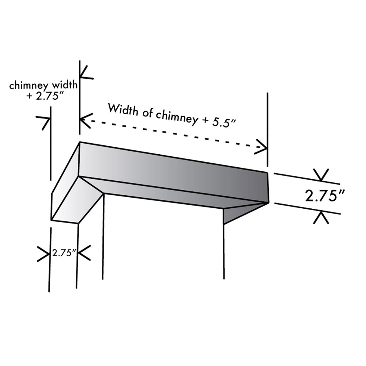 ZLINE Crown Molding 2 For Wall Range Hood (CM2-587/597/KE/KECOM-30/KZ) - MyBBQDirect