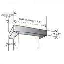 ZLINE Crown Molding 3 For Wall Range Hood (CM3-KECOM) - MyBBQDirect