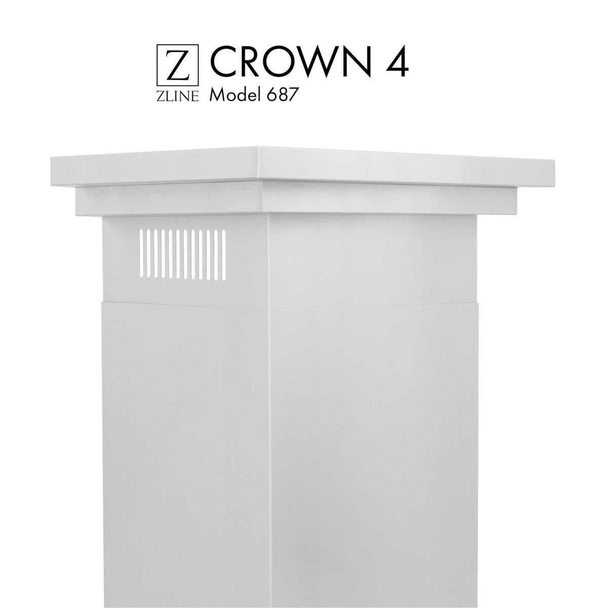 ZLINE Crown Molding #4 For Wall Range Hood (CM4-687) - MyBBQDirect