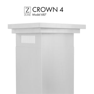 ZLINE Crown Molding #4 For Wall Range Hood (CM4-687) - MyBBQDirect