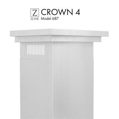 ZLINE Crown Molding #4 For Wall Range Hood (CM4-687) - MyBBQDirect
