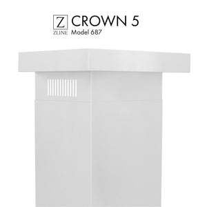 ZLINE Crown Molding #5 For Wall Range Hood (CM5-687) - MyBBQDirect