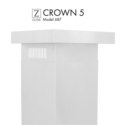 ZLINE Crown Molding #5 For Wall Range Hood (CM5-687) - MyBBQDirect
