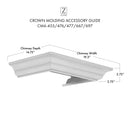 ZLINE Crown Molding 6 For 455/476/477/667/697 Wall Range Hood Stainless Steel (CM6-455/476/477/667/697) - MyBBQDirect