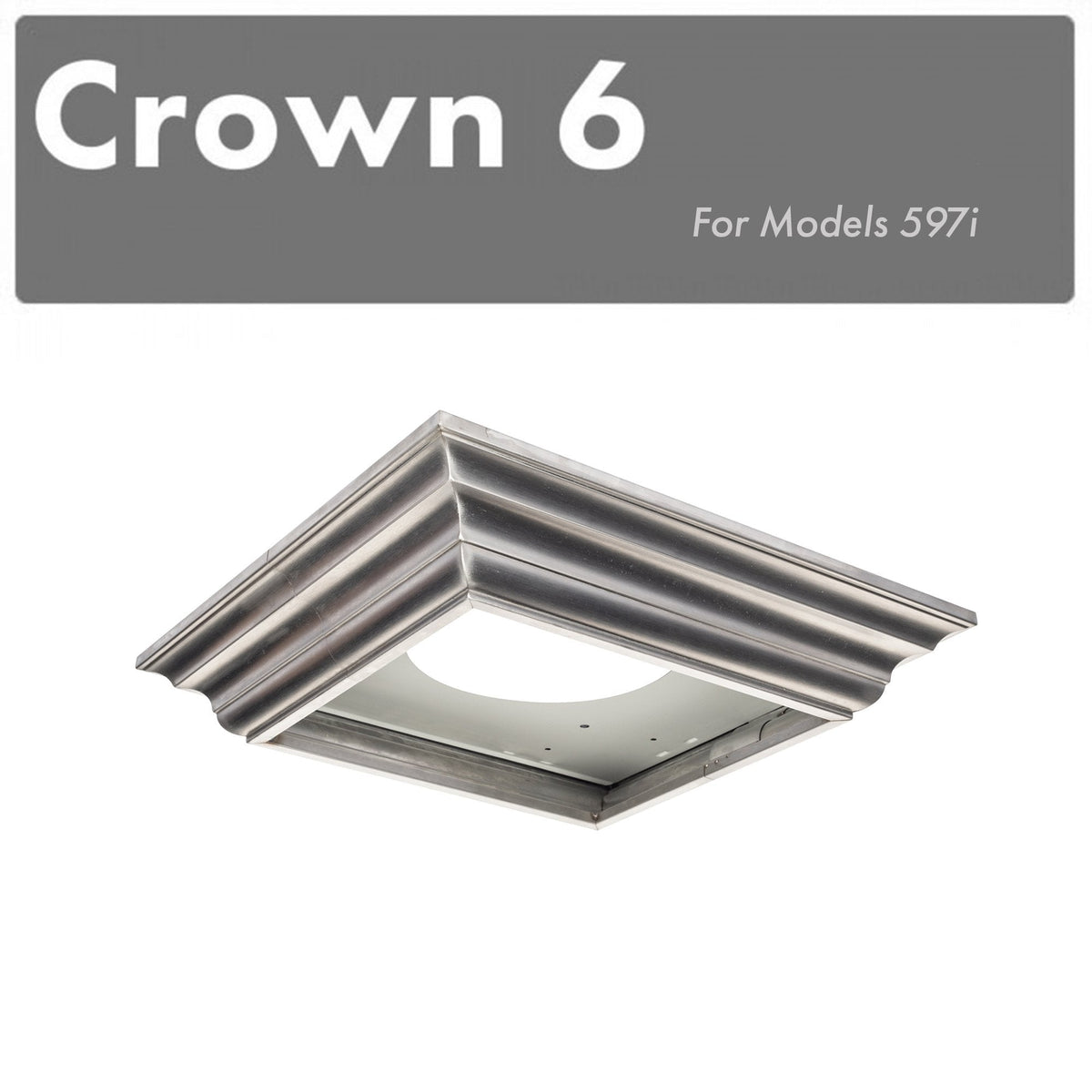 ZLINE Crown Molding #6 For Island Range Hood (CM6-597i) - MyBBQDirect